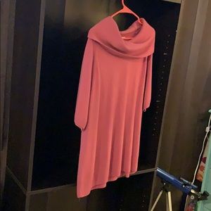 Pink cowl neck sweater